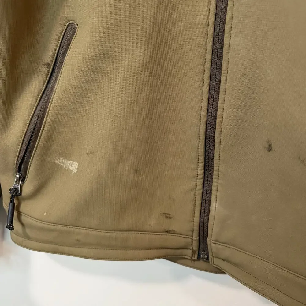 Carhartt Men's Crowley Nylon Jacket Full‎ Zip Softshell Tan Medium Workwear